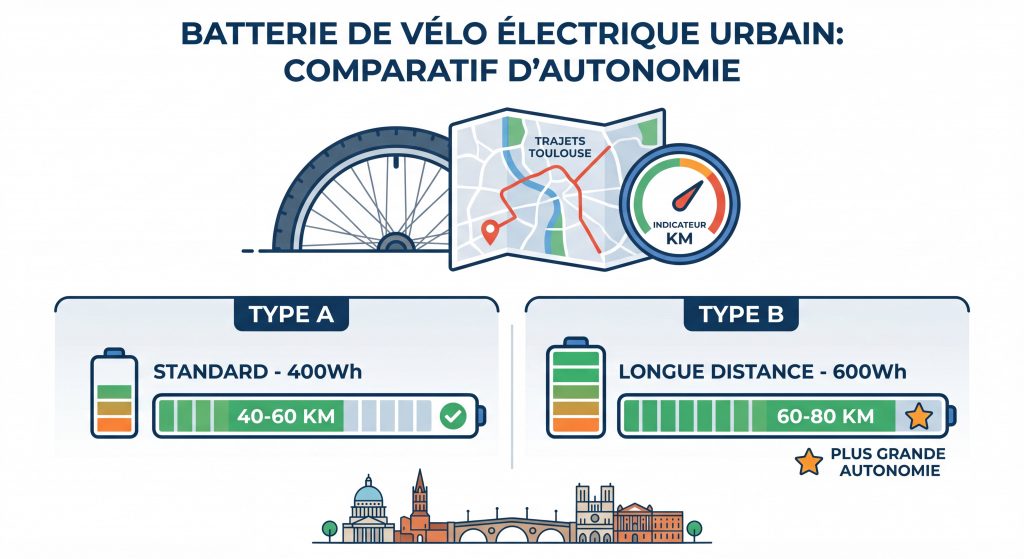 batterie de vélo électrique urbain