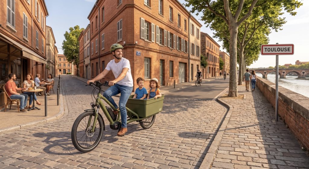 Vélo cargo Toulouse aide